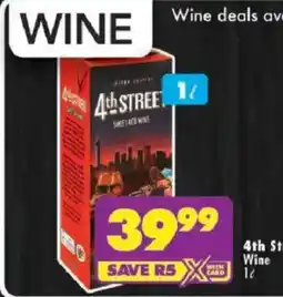 Shoprite 4th Street Wine offer