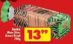 Shoprite Sasko More Slices Brown Bread offer