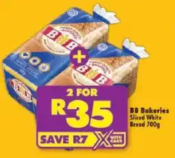 Shoprite BB Bakeries Sliced White Bread offer