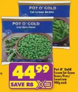 Shoprite Pot O' Gold Frozen Cut Green Beans/ Peas/ Sweetcorn offer