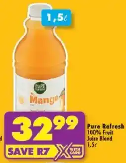 Shoprite Pure Refresh 100% Fruit Juice Blend offer
