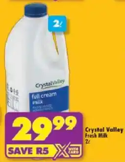 Shoprite Crystal Valley Fresh Milk offer