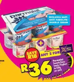 Shoprite Parmalat Smooth Dairy Snack/ Yoghurt offer
