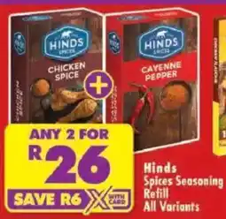 Shoprite Hinds Spices Seasoning Refill All Variants offer