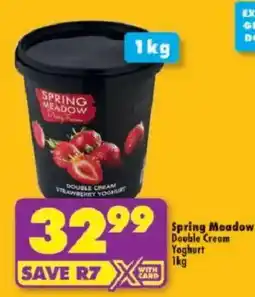 Shoprite Spring Meadow Double Cream Yoghurt offer