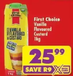 Shoprite First Choice Vanilla Flavoured Custard offer