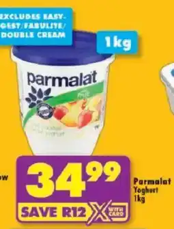 Shoprite Parmalat Yoghurt offer
