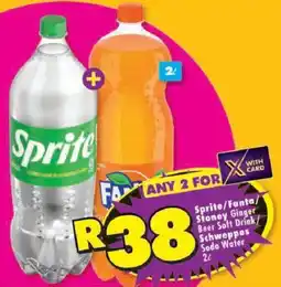 Shoprite Sprite/ Fanta/ Stoney Ginger Beer Soft Drink Schweppes Soda Water offer