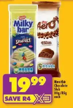 Shoprite Nestlé Chocolate Slab offer