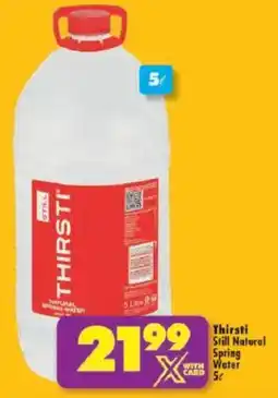 Shoprite Thirsti Still Natural Spring Water offer