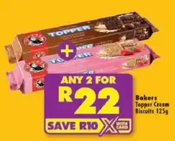 Shoprite Bakers Topper Cream Biscuits offer