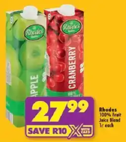 Shoprite Rhodes 100% Fruit Juice Blend offer