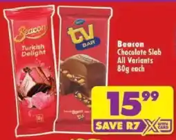Shoprite Beacon Chocolate Slab All Variants offer