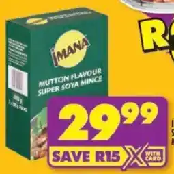 Shoprite Imana Super Soya Mince offer