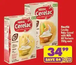 Shoprite Nestlè Cerelac Baby Cereal with Milk All Variants offer