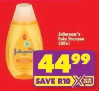 Shoprite Johnson's Baby Shampoo offer