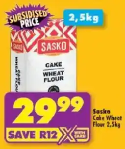 Shoprite Sasko Cake Wheat Flour offer