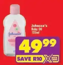 Shoprite Johnson's Baby Oil offer