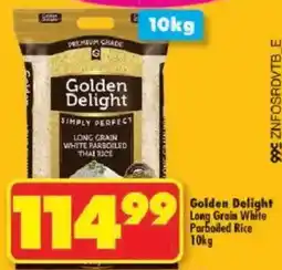 Shoprite Golden Delight Long Grain White Parboiled Rice offer