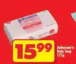Shoprite Johnson's Baby Soap offer