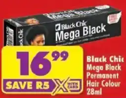 Shoprite Black Chic Mega Black Permanent Hair Colour offer