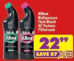 Shoprite Albex Multipurpose Thick Bleach All Variants offer
