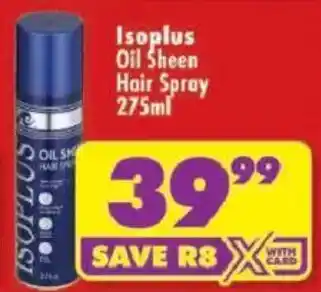 Shoprite Isoplus Oil Sheen Hair Spray offer