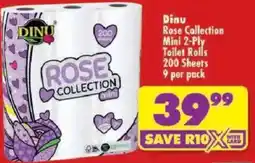 Shoprite Dinu Rose Collection Mini 2-Ply Toilet Rolls offer