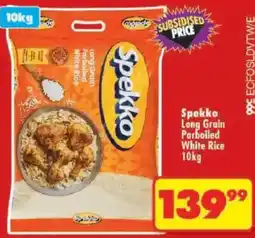 Shoprite Spekko Long Grain Parboiled White Rice offer