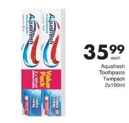 Save Aquafresh Toothpaste Twinpack offer
