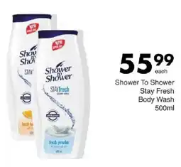 Save Shower To Shower Stay Fresh Body Wash offer
