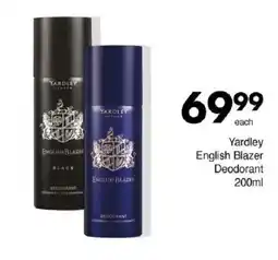 Save Yardley English Blazer Deodorant offer