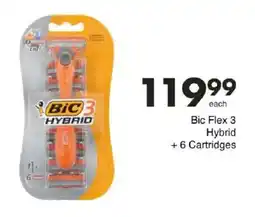 Save Bic Flex 3 Hybrid + 6 Cartridges offer