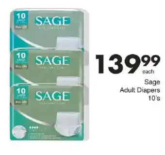 Save Sage Adult Diapers offer