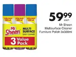 Save Mr Sheen Multisurface Cleaner Furniture Polish offer