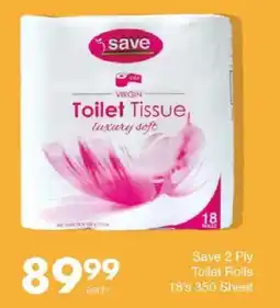 Save Save 2 Ply Toilet Rolls offer