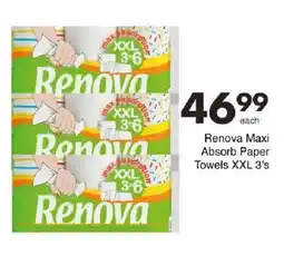 Save Renova Maxi Absorb Paper Towels XXL offer