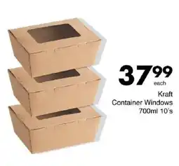 Save Kraft Container Windows offer