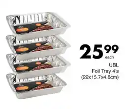 Save UBL Foil Tray offer