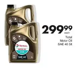 Save Total Motor Oil SAE 40 offer