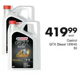 Save Castrol GTX Diesel 15W40 offer