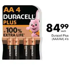 Save Duracell Plus AAA/AA offer