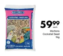 Save Marltons Cockatiel Seed offer