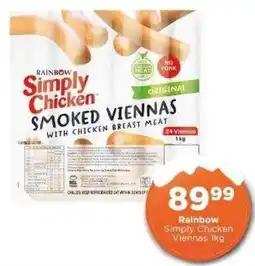 Check Star Rainbow Simply Chicken Viennas offer