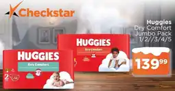 Check Star Huggies Dry Comfort Jumbo Pack offer
