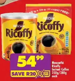 Shoprite Nescafé Ricoffy Instant Coffee offer