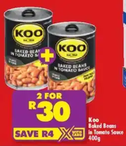 Shoprite Koo Baked Beans in Tomato Sauce offer