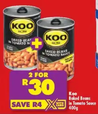 Shoprite Koo Baked Beans in Tomato Sauce offer