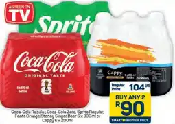 Pick n Pay Hypermarket Coca-Cola Regular, Coca-Cola Zero, Sprite Regular, Fanta Orange, Stoney Ginger Beer or Cappy offer