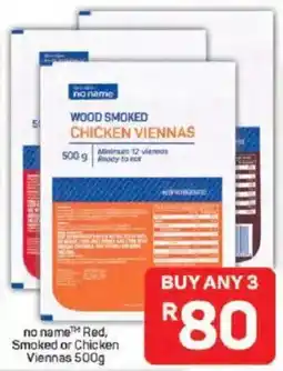 Pick n Pay Hypermarket no name Red, Smoked or Chicken Viennas offer